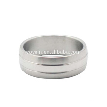 Personalizado de diseño de acero inoxidable boda anillo de dedo
